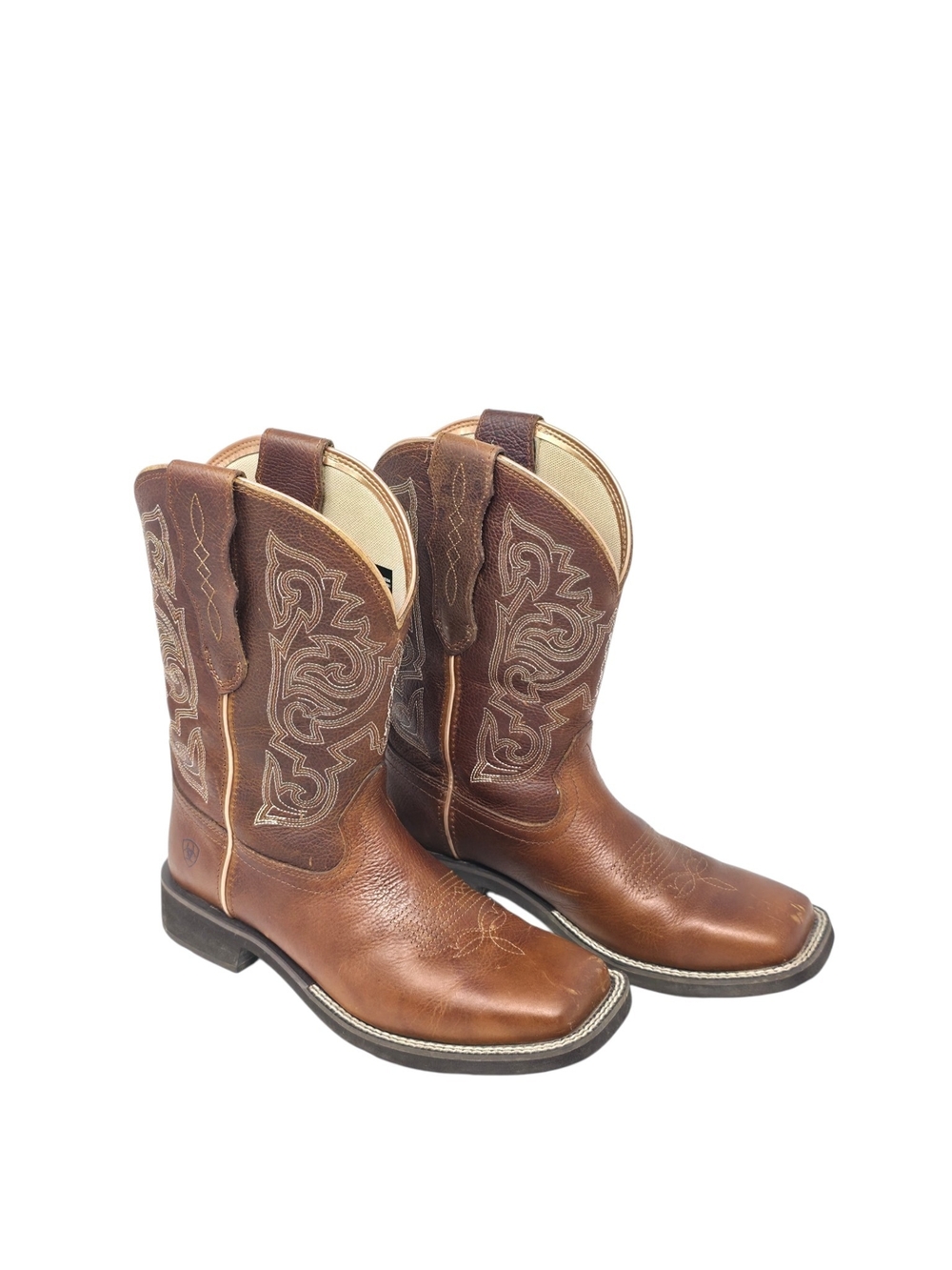 Ariat Delilah StretchFit Brown Leather Cowgirl Boots 8.5B